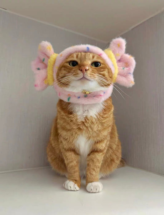 Pink Candy Cat Hat - Sweet Costume for Your Feline Friend
