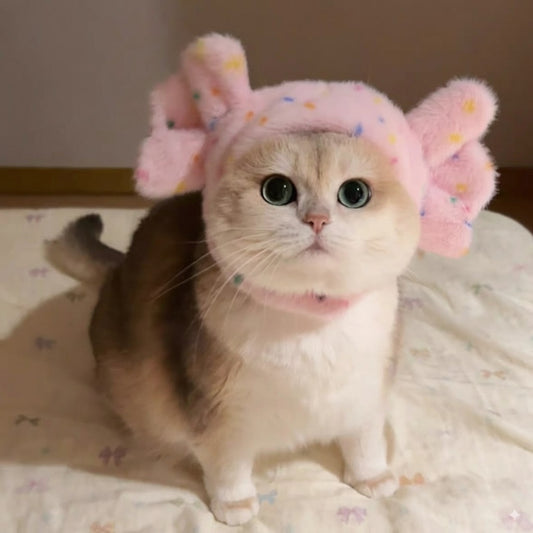 Pink Candy Cat Hat - Sweet Costume for Your Feline Friend